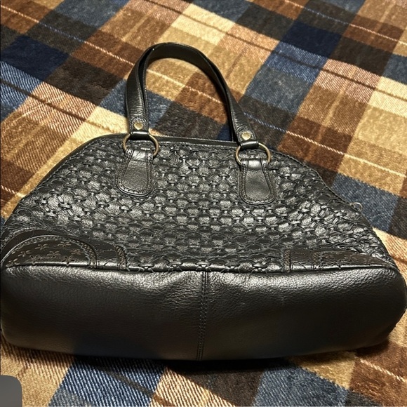 Elliott Lucca Black Woven Shoulder Bag - Picture 7 of 12